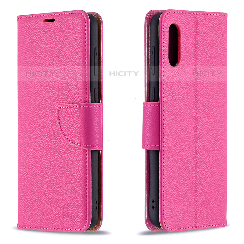 Handytasche Stand Schutzhülle Flip Leder Hülle B06F für Samsung Galaxy M02 Pink