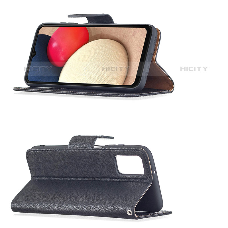 Handytasche Stand Schutzhülle Flip Leder Hülle B06F für Samsung Galaxy M02s groß