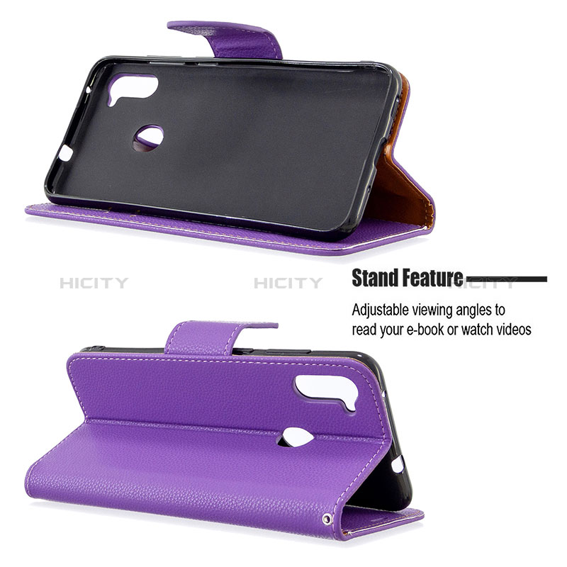 Handytasche Stand Schutzhülle Flip Leder Hülle B06F für Samsung Galaxy M11