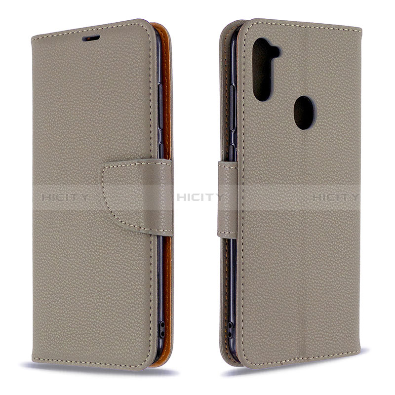 Handytasche Stand Schutzhülle Flip Leder Hülle B06F für Samsung Galaxy M11