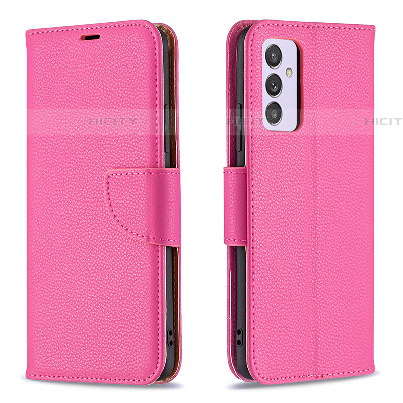 Handytasche Stand Schutzhülle Flip Leder Hülle B06F für Samsung Galaxy M14 5G Pink Plus