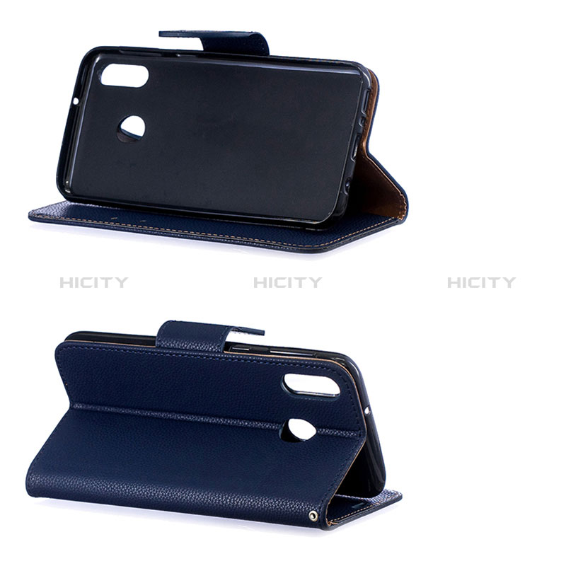 Handytasche Stand Schutzhülle Flip Leder Hülle B06F für Samsung Galaxy M20 groß