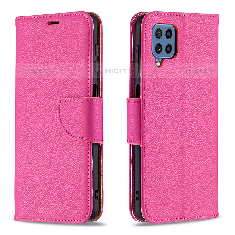 Handytasche Stand Schutzhülle Flip Leder Hülle B06F für Samsung Galaxy M32 4G Pink