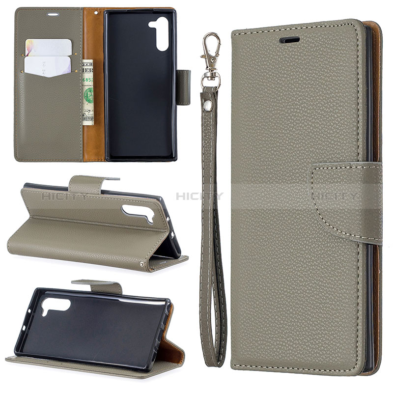 Handytasche Stand Schutzhülle Flip Leder Hülle B06F für Samsung Galaxy Note 10 5G groß