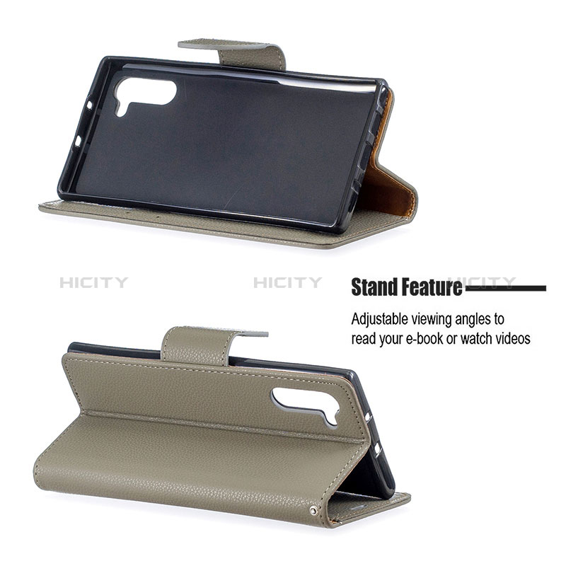 Handytasche Stand Schutzhülle Flip Leder Hülle B06F für Samsung Galaxy Note 10 5G groß