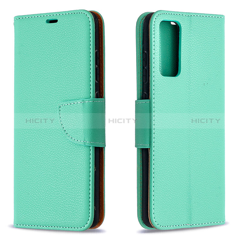 Handytasche Stand Schutzhülle Flip Leder Hülle B06F für Samsung Galaxy S20 FE 4G Grün Plus