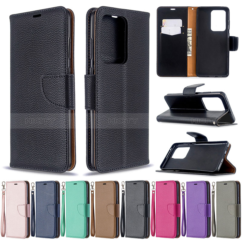 Handytasche Stand Schutzhülle Flip Leder Hülle B06F für Samsung Galaxy S20 Plus groß