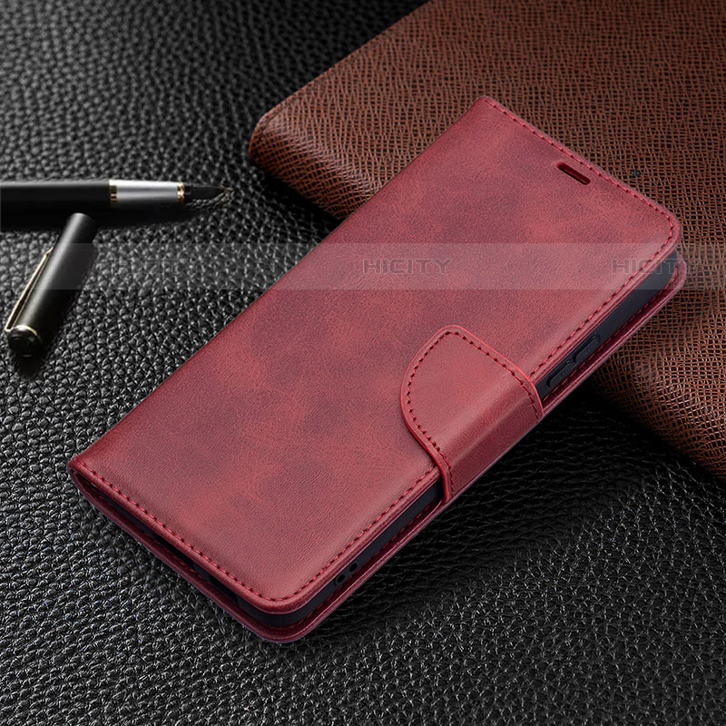 Handytasche Stand Schutzhülle Flip Leder Hülle B06F für Samsung Galaxy S21 FE 5G Rot