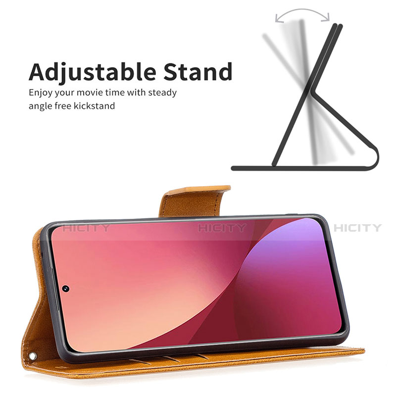 Handytasche Stand Schutzhülle Flip Leder Hülle B06F für Xiaomi Mi 12 5G groß