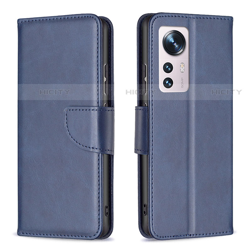 Handytasche Stand Schutzhülle Flip Leder Hülle B06F für Xiaomi Mi 12 Pro 5G Blau