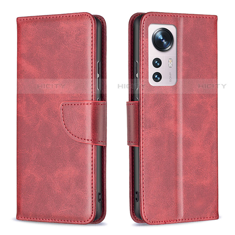 Handytasche Stand Schutzhülle Flip Leder Hülle B06F für Xiaomi Mi 12 Pro 5G Rot