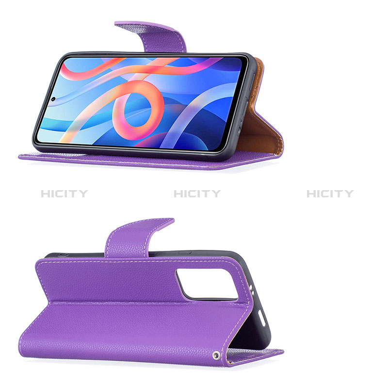 Handytasche Stand Schutzhülle Flip Leder Hülle B06F für Xiaomi Poco M4 Pro 5G