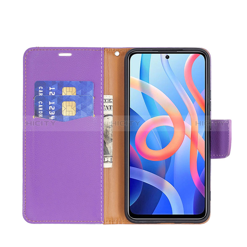 Handytasche Stand Schutzhülle Flip Leder Hülle B06F für Xiaomi Poco M4 Pro 5G