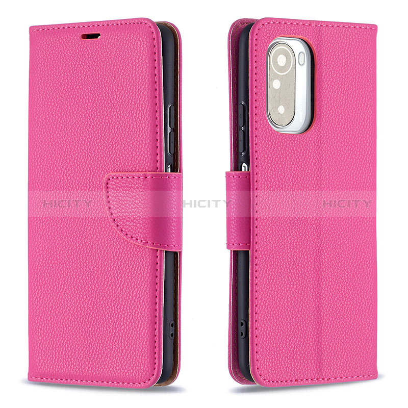 Handytasche Stand Schutzhülle Flip Leder Hülle B06F für Xiaomi Redmi K40 5G Pink Plus