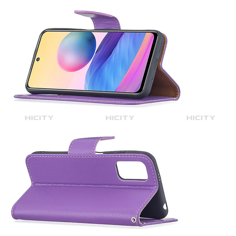 Handytasche Stand Schutzhülle Flip Leder Hülle B06F für Xiaomi Redmi Note 10 5G groß