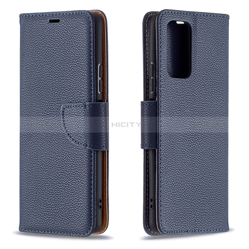 Handytasche Stand Schutzhülle Flip Leder Hülle B06F für Xiaomi Redmi Note 10 Pro Max Blau Plus