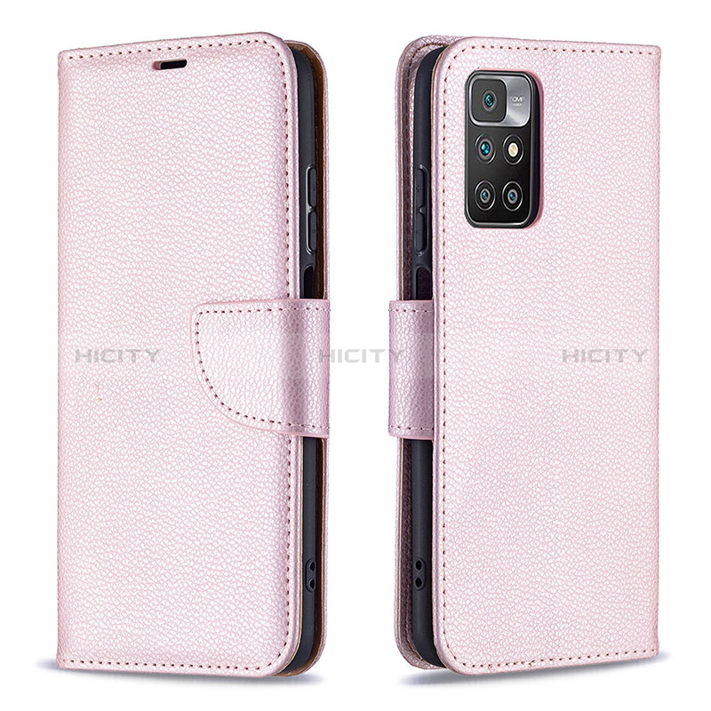 Handytasche Stand Schutzhülle Flip Leder Hülle B06F für Xiaomi Redmi Note 11 4G (2021) Rosegold Plus