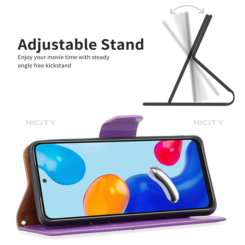 Handytasche Stand Schutzhülle Flip Leder Hülle B06F für Xiaomi Redmi Note 11 4G (2022)