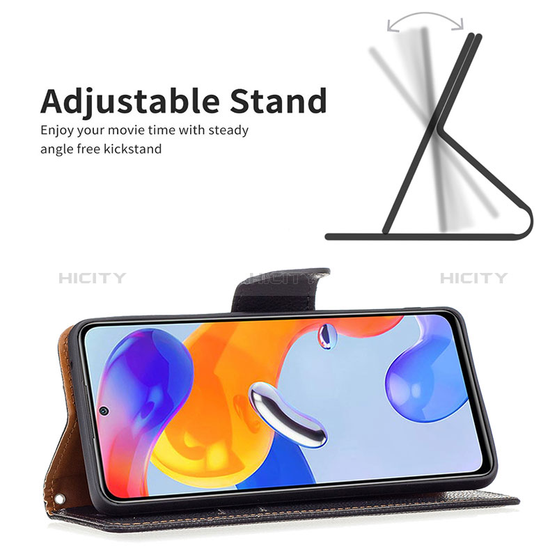 Handytasche Stand Schutzhülle Flip Leder Hülle B06F für Xiaomi Redmi Note 11 Pro 4G