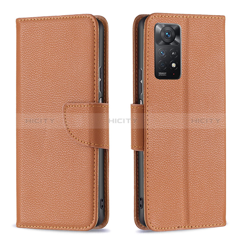 Handytasche Stand Schutzhülle Flip Leder Hülle B06F für Xiaomi Redmi Note 11 Pro 4G