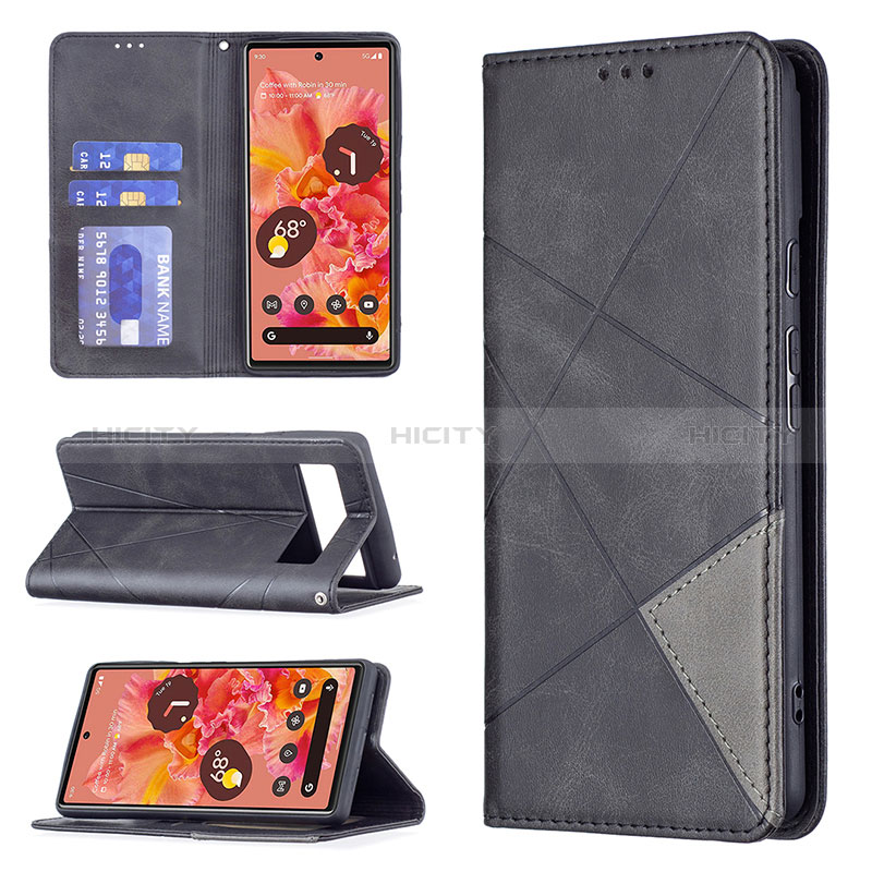 Handytasche Stand Schutzhülle Flip Leder Hülle B07F für Google Pixel 6 5G