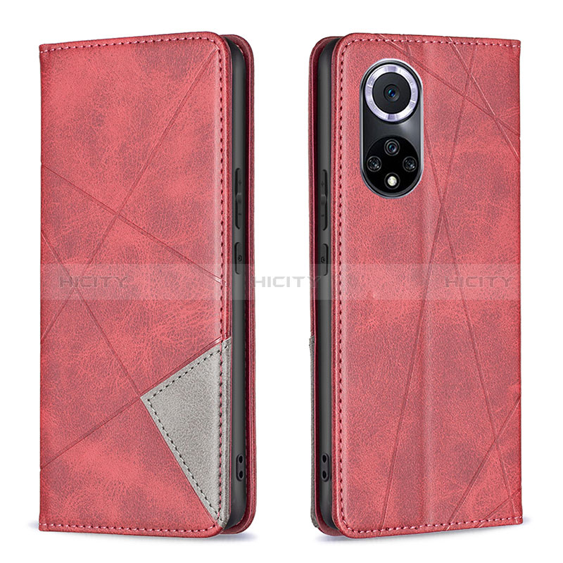 Handytasche Stand Schutzhülle Flip Leder Hülle B07F für Huawei Honor 50 5G Rot