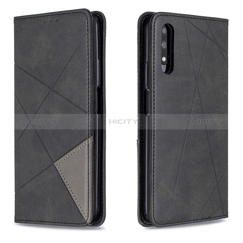 Handytasche Stand Schutzhülle Flip Leder Hülle B07F für Huawei Honor 9X Schwarz