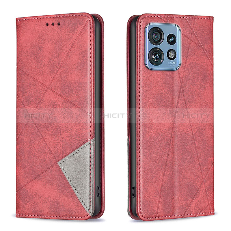 Handytasche Stand Schutzhülle Flip Leder Hülle B07F für Motorola Moto Edge 40 Pro 5G Rot