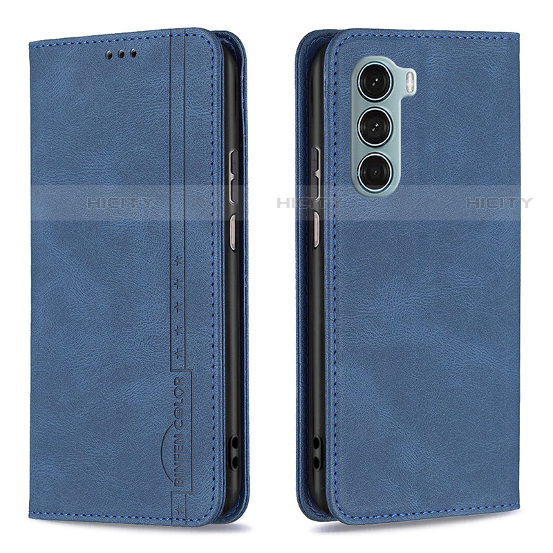 Handytasche Stand Schutzhülle Flip Leder Hülle B07F für Motorola Moto Edge S30 5G Blau