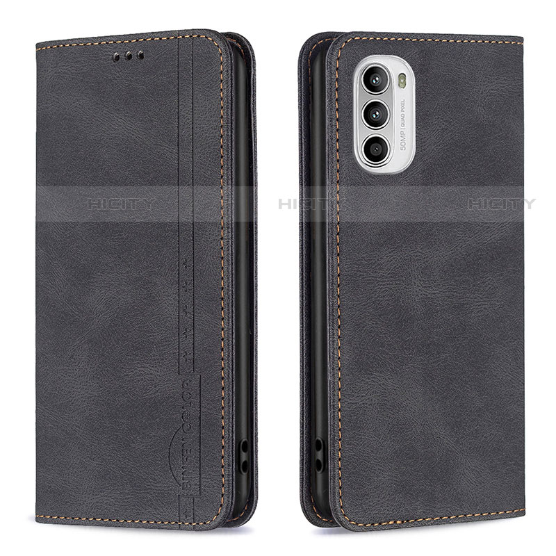 Handytasche Stand Schutzhülle Flip Leder Hülle B07F für Motorola Moto G71s 5G