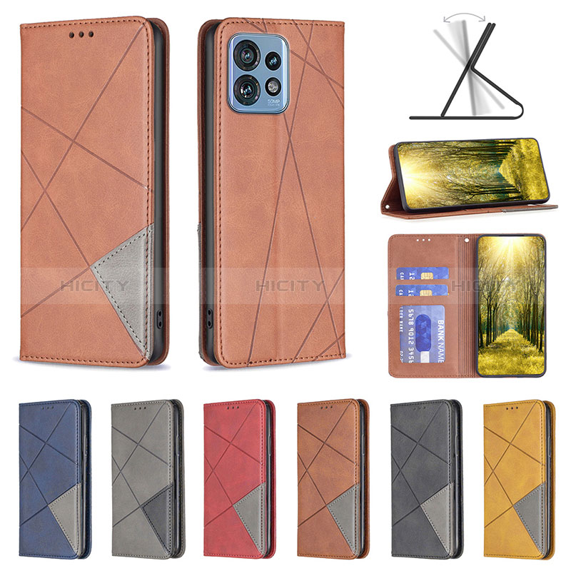 Handytasche Stand Schutzhülle Flip Leder Hülle B07F für Motorola Moto X40 5G