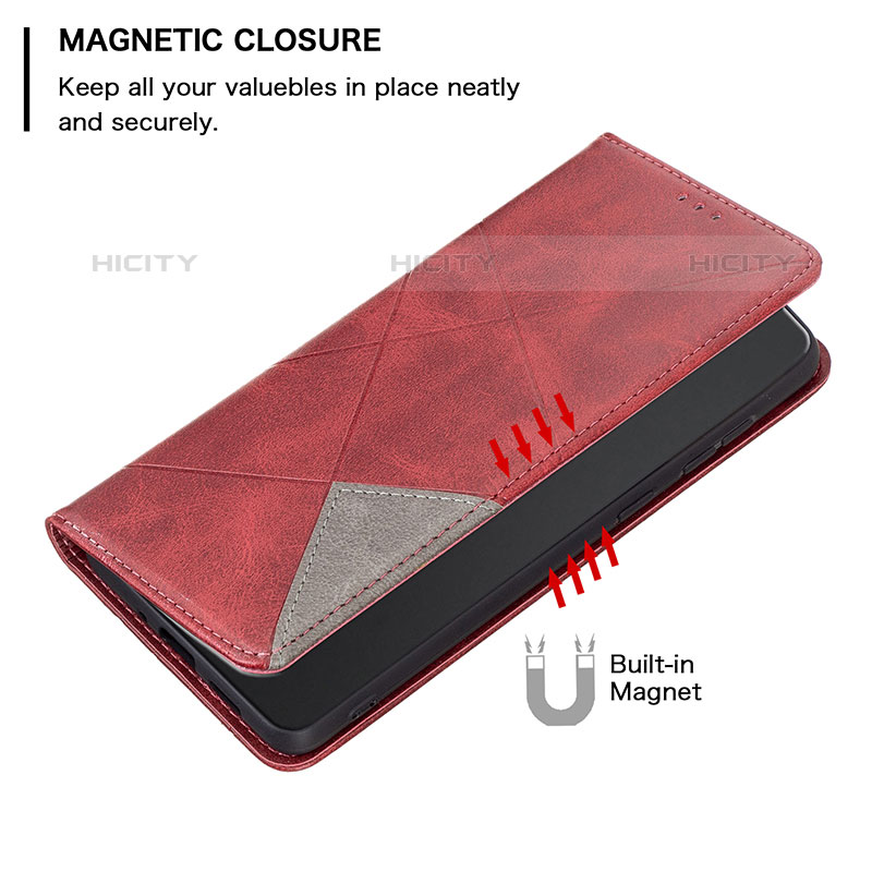 Handytasche Stand Schutzhülle Flip Leder Hülle B07F für OnePlus Nord N20 5G groß