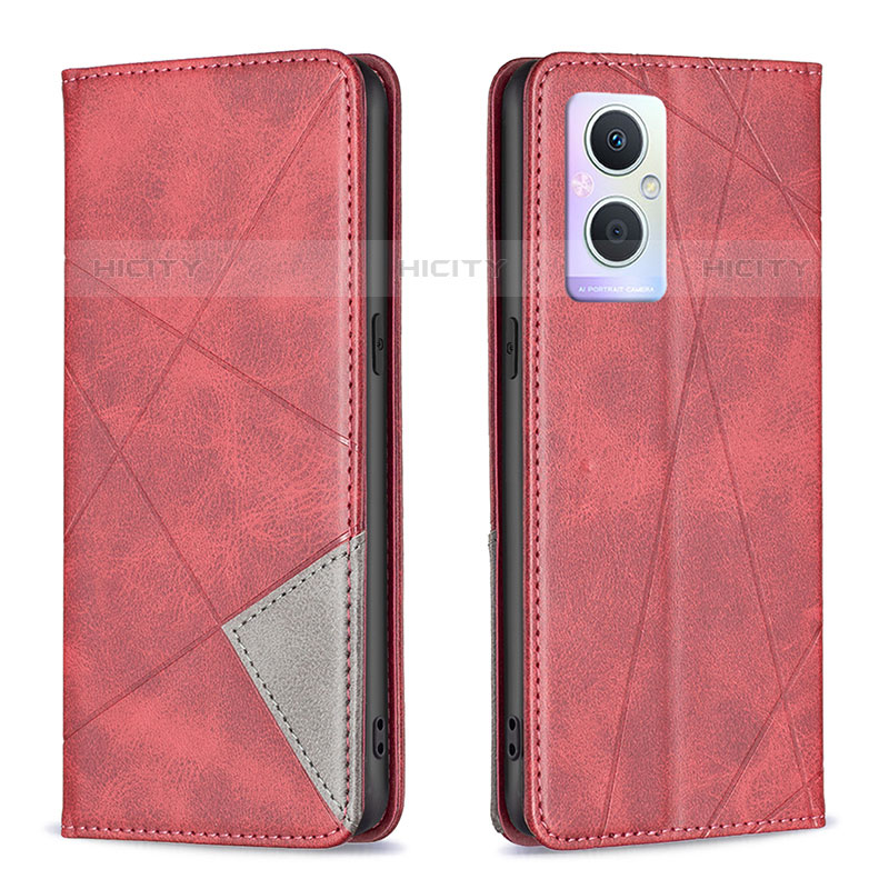 Handytasche Stand Schutzhülle Flip Leder Hülle B07F für OnePlus Nord N20 5G Rot Plus