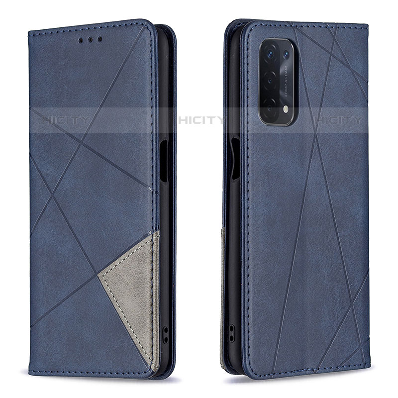 Handytasche Stand Schutzhülle Flip Leder Hülle B07F für OnePlus Nord N200 5G Blau