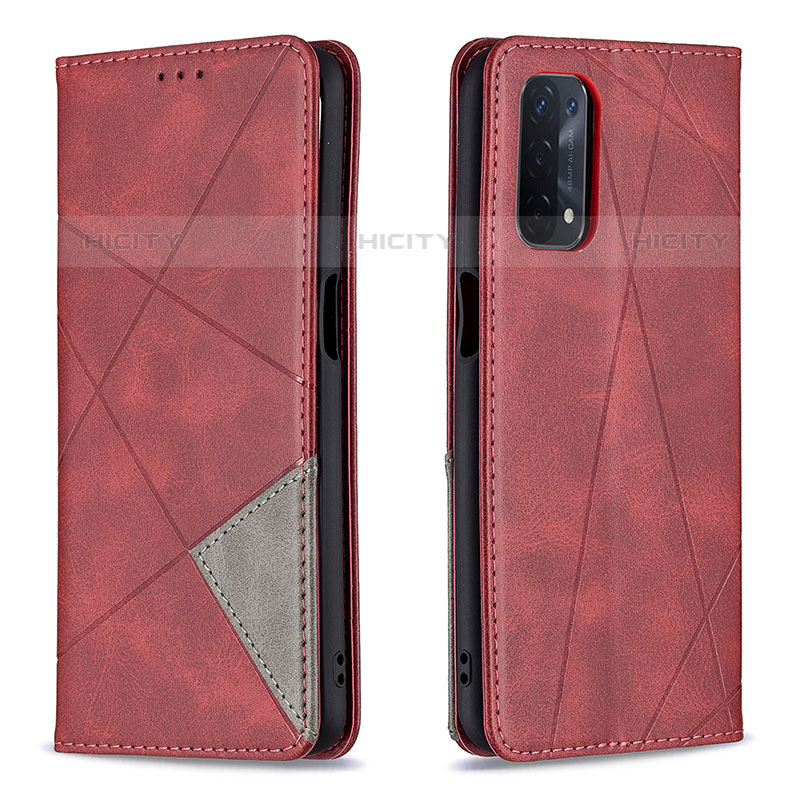 Handytasche Stand Schutzhülle Flip Leder Hülle B07F für OnePlus Nord N200 5G Rot