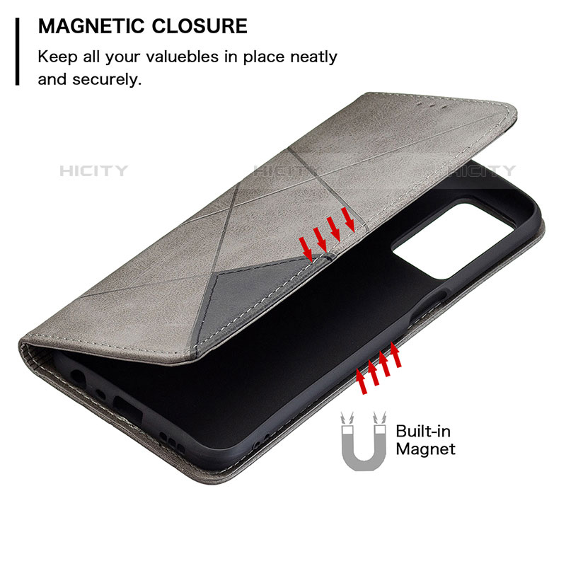 Handytasche Stand Schutzhülle Flip Leder Hülle B07F für Oppo A54 4G