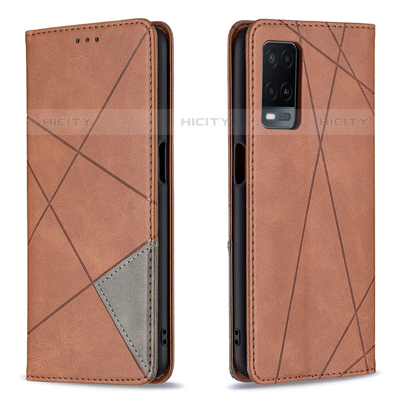 Handytasche Stand Schutzhülle Flip Leder Hülle B07F für Oppo A54 4G groß