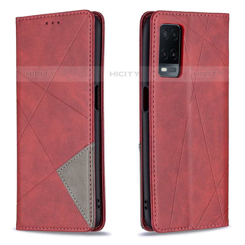 Handytasche Stand Schutzhülle Flip Leder Hülle B07F für Oppo A54 4G groß