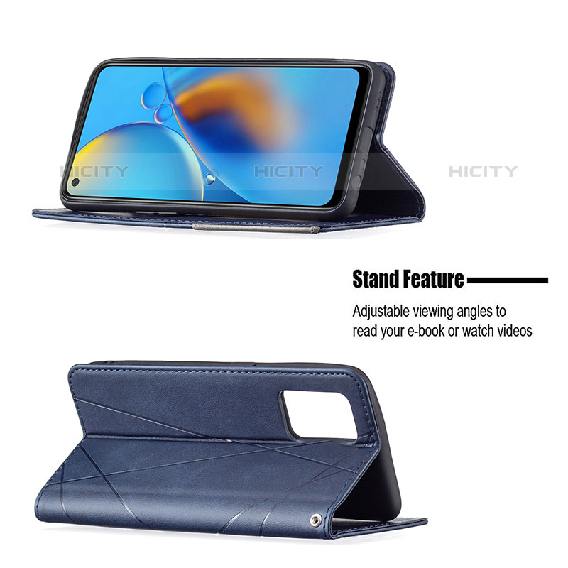 Handytasche Stand Schutzhülle Flip Leder Hülle B07F für Oppo A74 4G groß