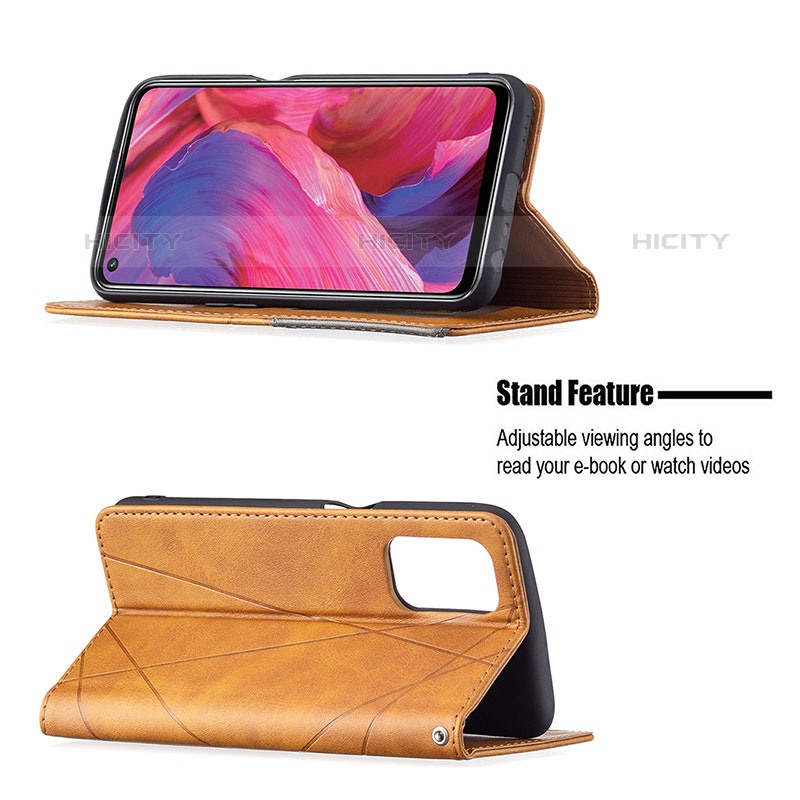 Handytasche Stand Schutzhülle Flip Leder Hülle B07F für Oppo A93 5G groß