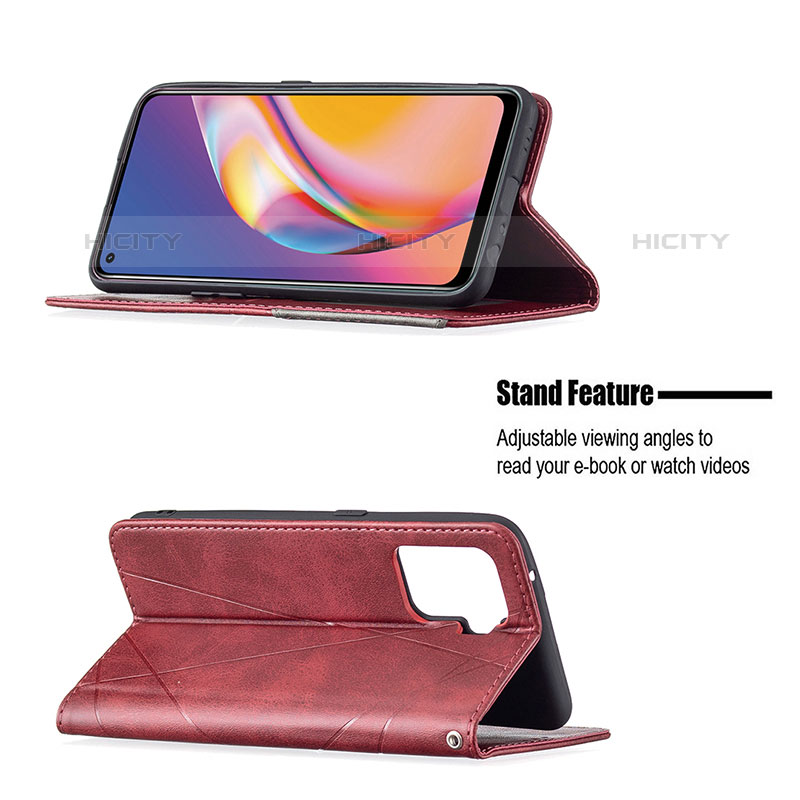 Handytasche Stand Schutzhülle Flip Leder Hülle B07F für Oppo A94 4G