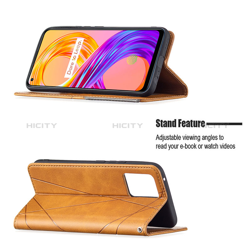 Handytasche Stand Schutzhülle Flip Leder Hülle B07F für Realme 8 Pro groß