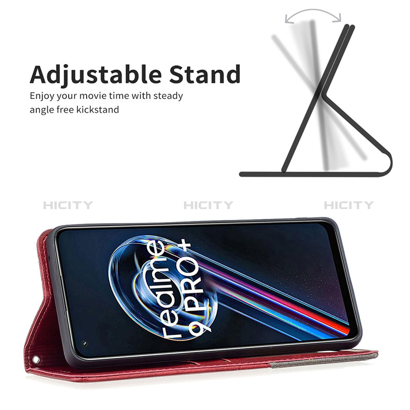 Handytasche Stand Schutzhülle Flip Leder Hülle B07F für Realme 9 4G groß