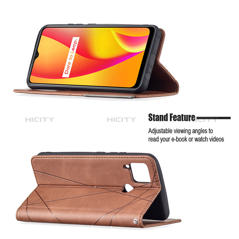 Handytasche Stand Schutzhülle Flip Leder Hülle B07F für Realme C12