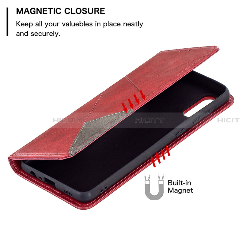 Handytasche Stand Schutzhülle Flip Leder Hülle B07F für Samsung Galaxy A02 groß