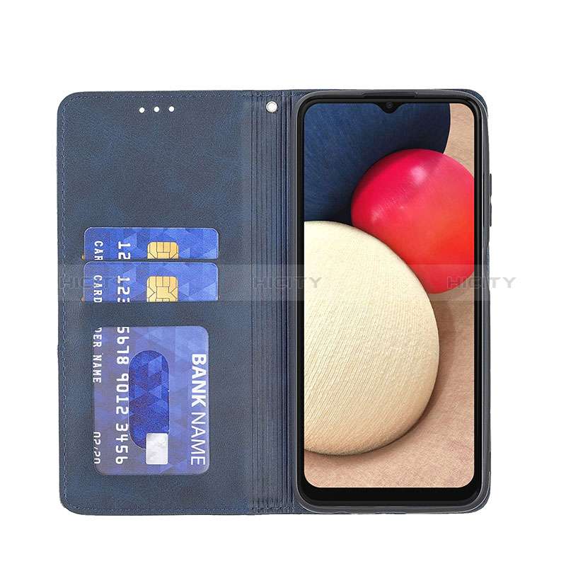 Handytasche Stand Schutzhülle Flip Leder Hülle B07F für Samsung Galaxy A02s groß