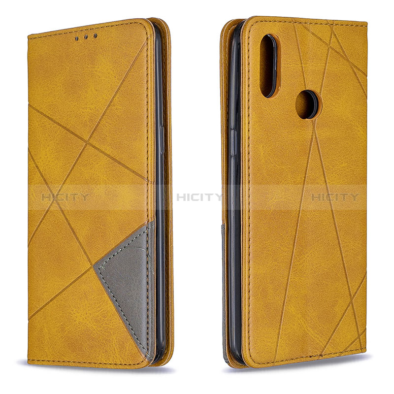 Handytasche Stand Schutzhülle Flip Leder Hülle B07F für Samsung Galaxy A10s Hellbraun