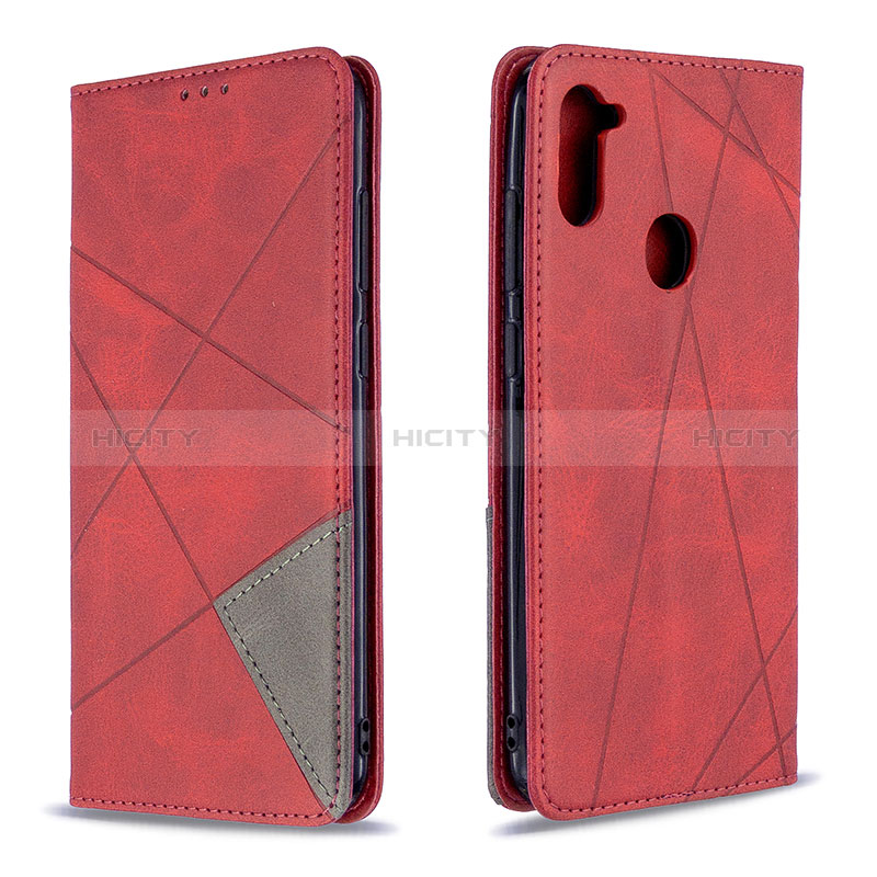 Handytasche Stand Schutzhülle Flip Leder Hülle B07F für Samsung Galaxy A11 groß