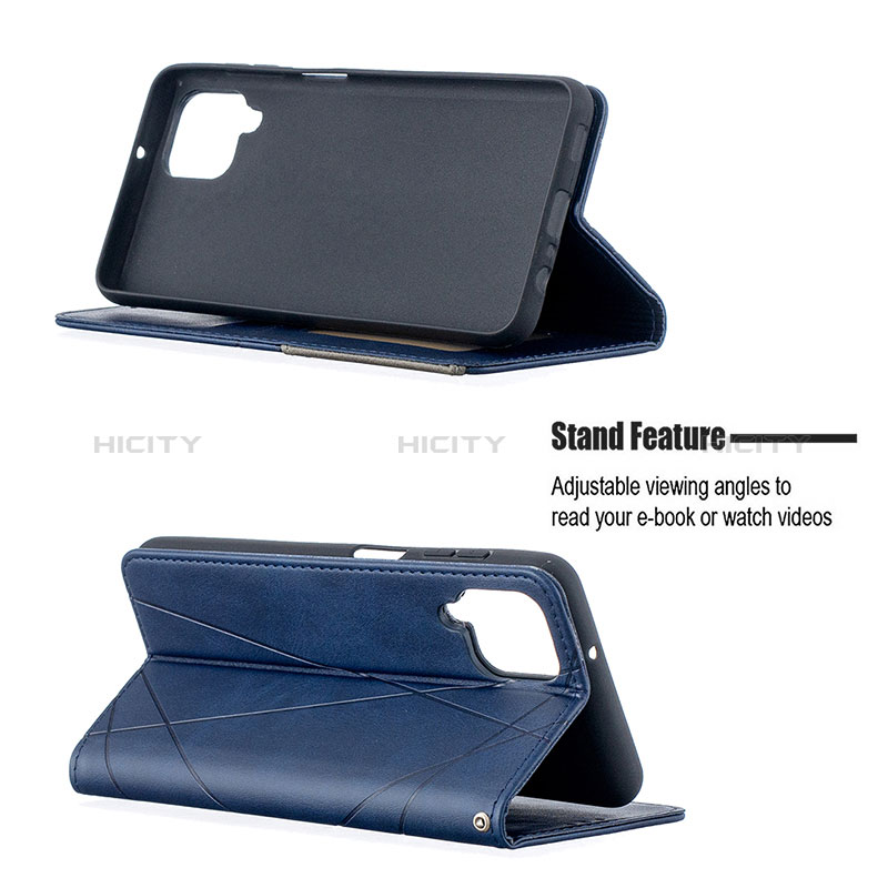 Handytasche Stand Schutzhülle Flip Leder Hülle B07F für Samsung Galaxy A12 Nacho