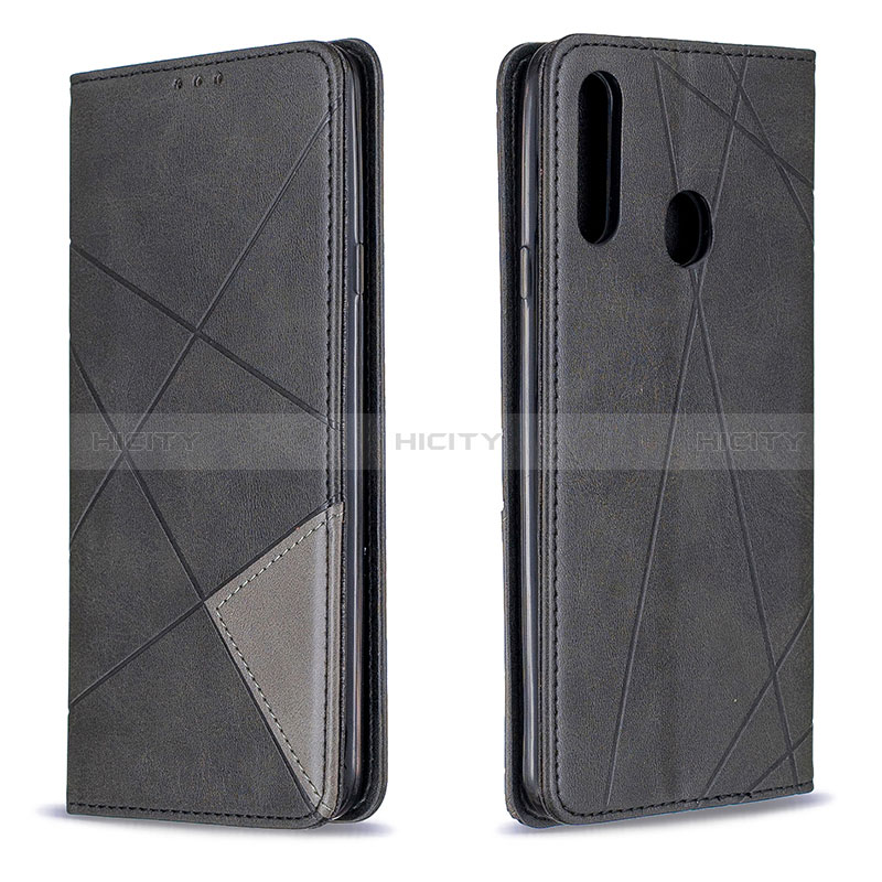 Handytasche Stand Schutzhülle Flip Leder Hülle B07F für Samsung Galaxy A20s Schwarz Plus